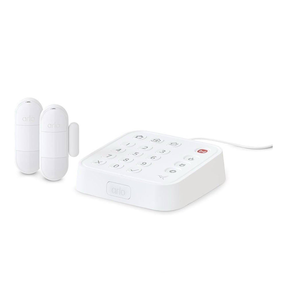 Arlo Home Security System - Wired Keypad Sensor Hub, (2) 8-in-1 Sensors